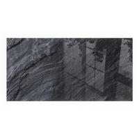 GLASPLATTE für Kamin 140x70 cm - Schwarz, Glas (140/70/0.4cm) - TULUP