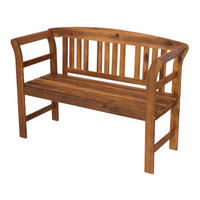 GARTENBANK / Holzbank Rosali 120cm 2-sitzer aus Akazie massiv - Braun, Holz (120/83/45cm) - TPFGarden