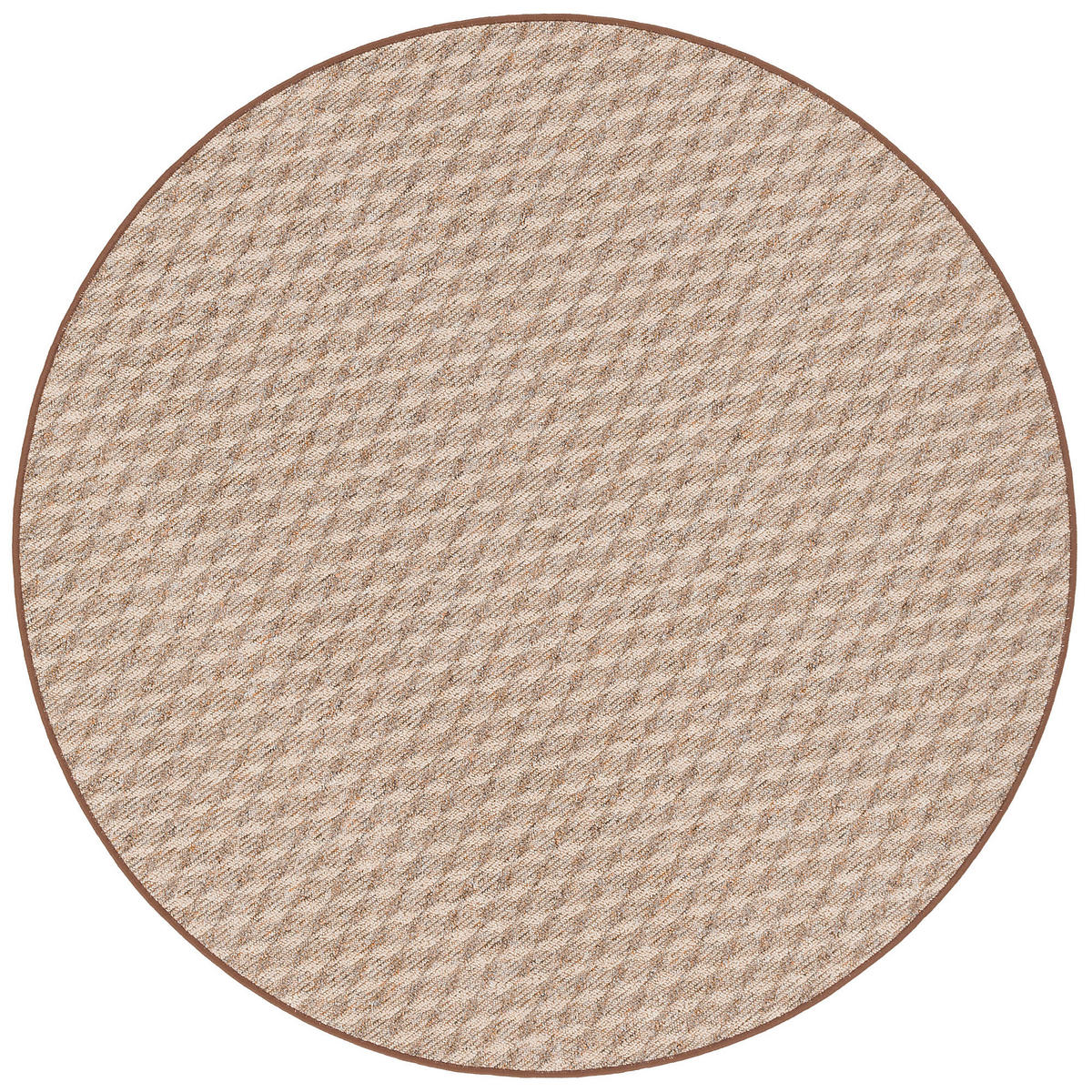 SCHLINGEN TEPPICH MODERN DIAMOND RUND - Cognac, Textil (160/160cm) - Snapstyle