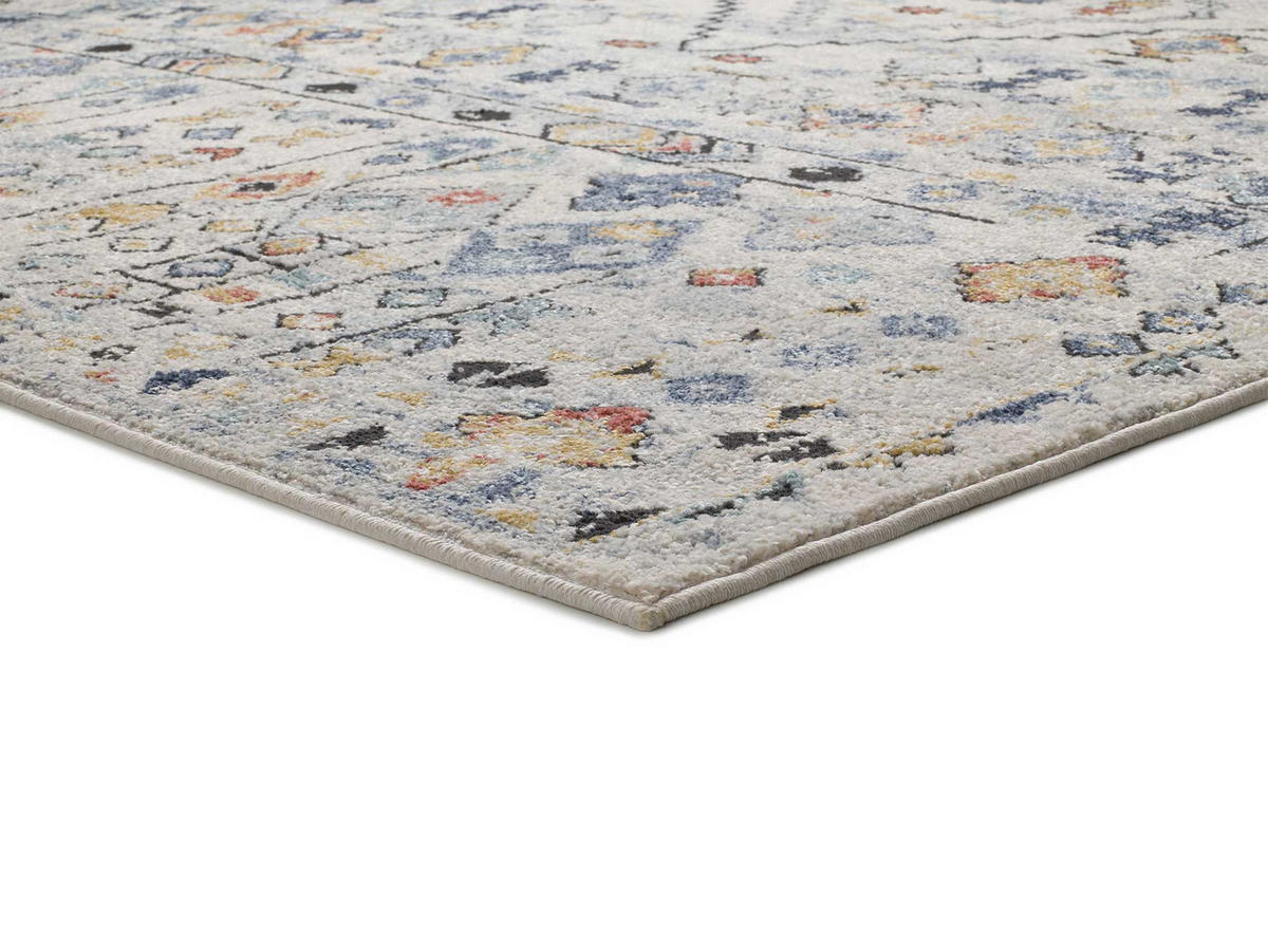 VINTAGE-TEPPICHE Beige Mabel 120/170 cm - Blau/Beige, Textil (120/170cm) - Atticgo