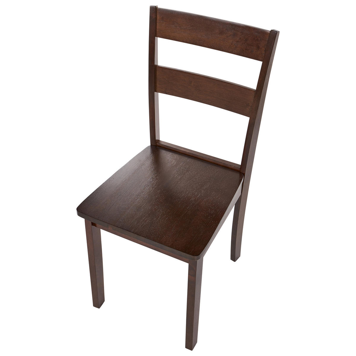 ESSZIMMERSTUHL 2er Set Holz Dunkelbraun Georgia - Braun, Holz (40/89/50cm) - Beliani