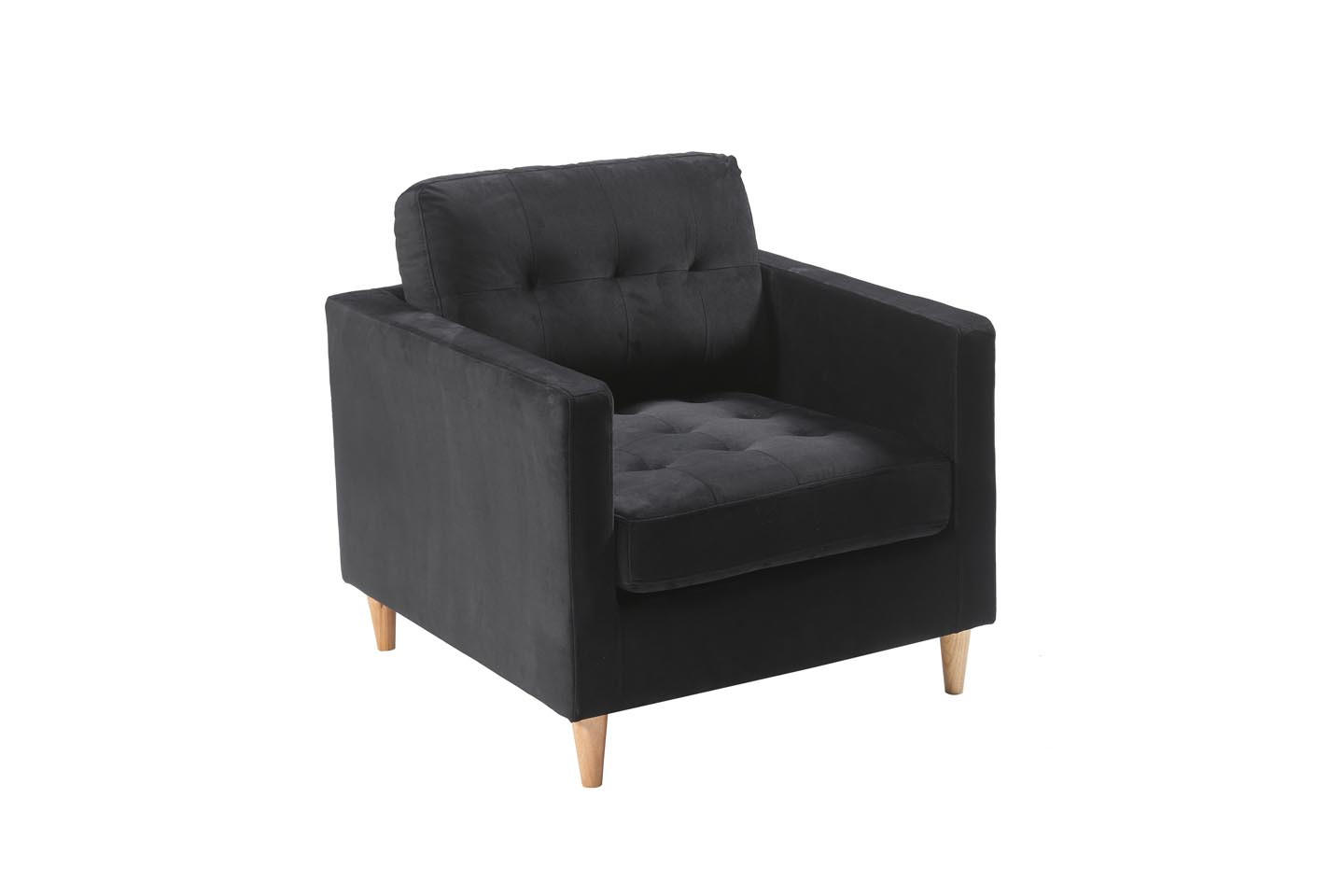 SESSEL schwarz - Schwarz, Holz (80/82/84cm) - ebuy24