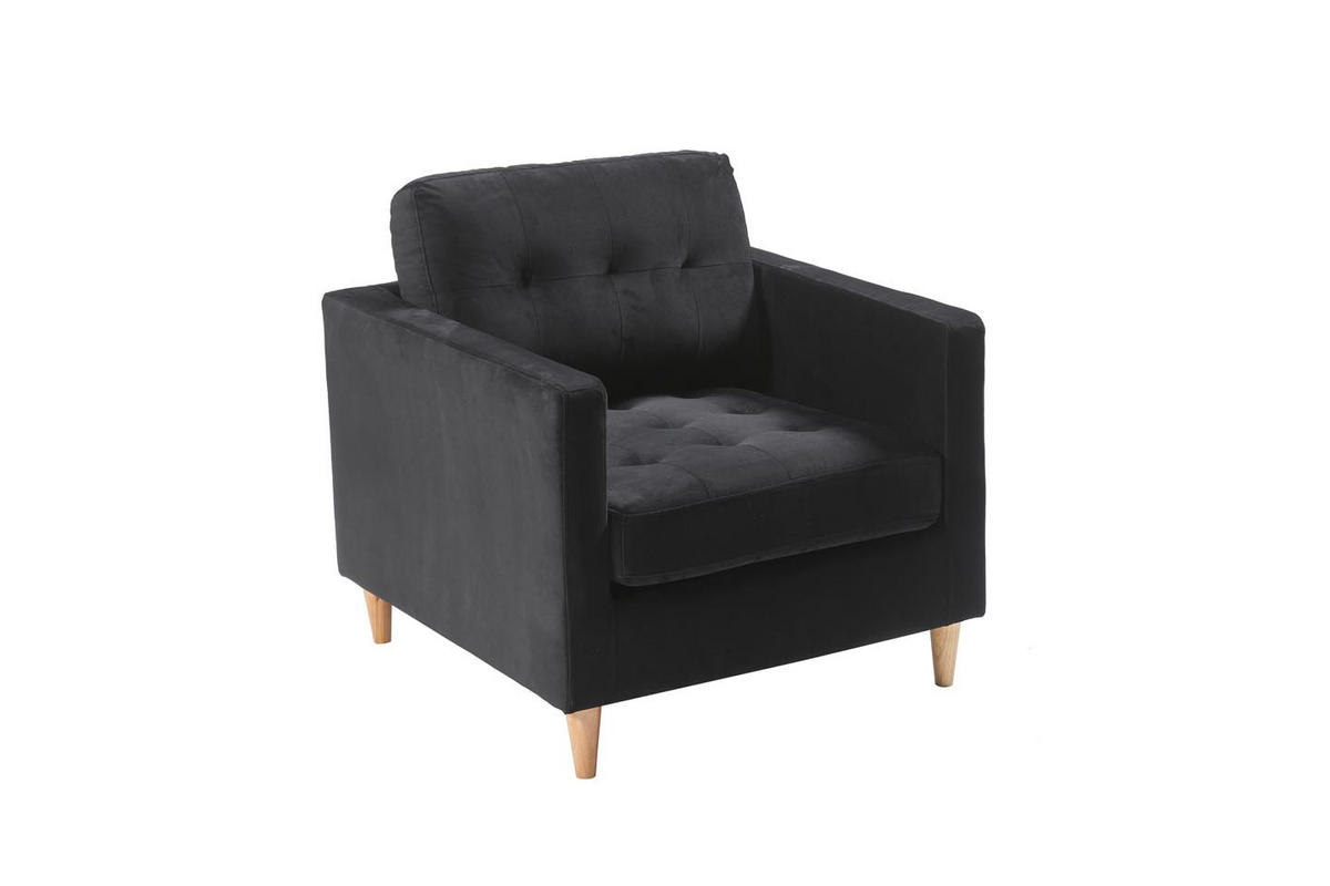SESSEL schwarz - Schwarz, Holz (80/82/84cm) - ebuy24