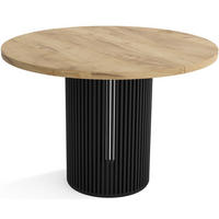 TISCH Schwarz DIEGO Ausziehbar - Eichefarben/Schwarz, Holzwerkstoff (100/48/77cm) - Sepro Meble