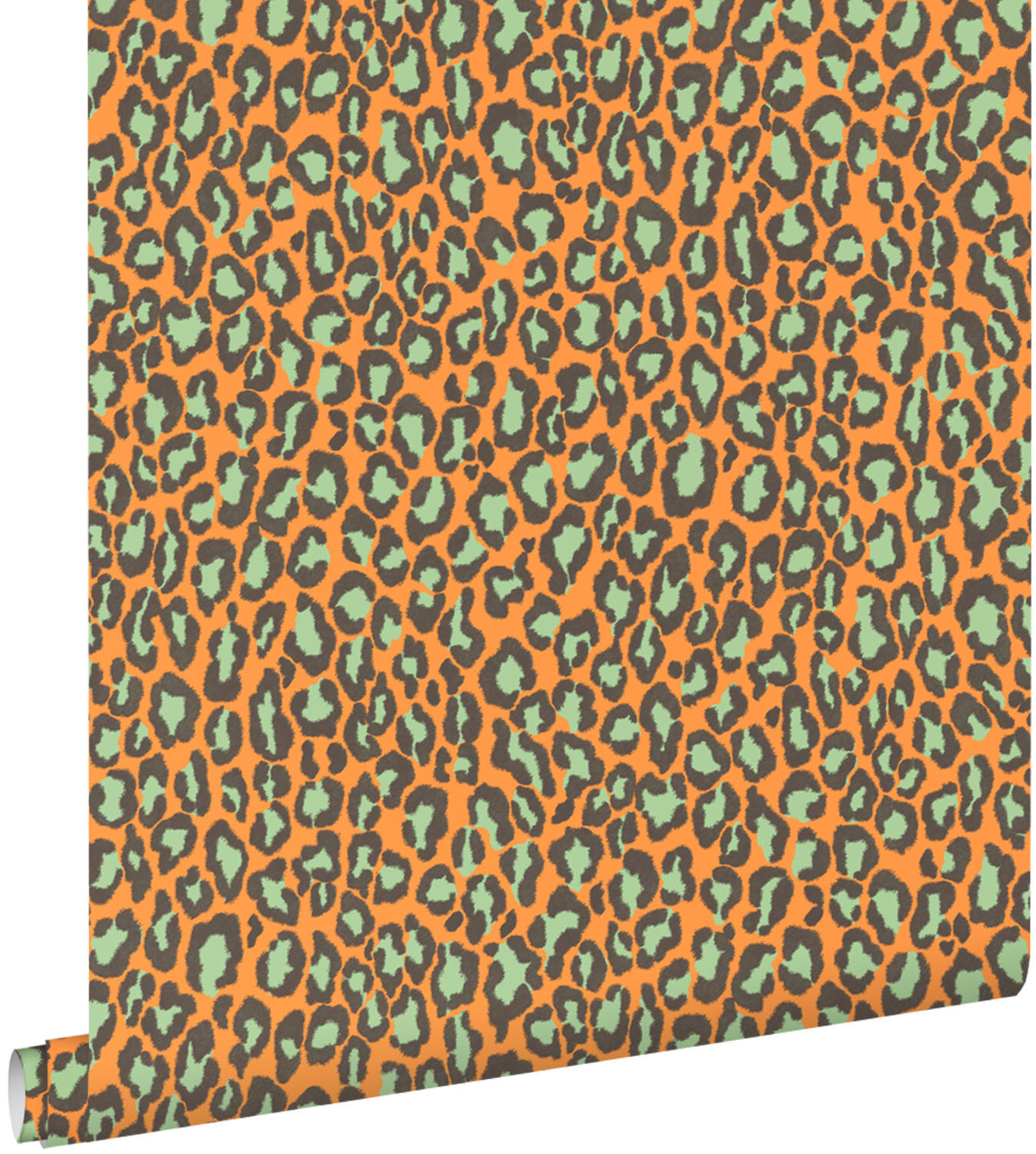 TAPETE Leopardenmuster 50 x 900 cm - Orange, Papier (50/0.1cm) - ESTAhome
