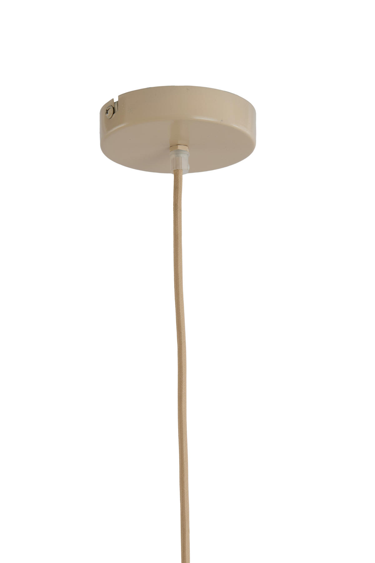 HÄNGELAMPE Sukau Braun Ø50/40,5 cm - Hellbraun, Textil (50/50/40.5cm) - Light & Living