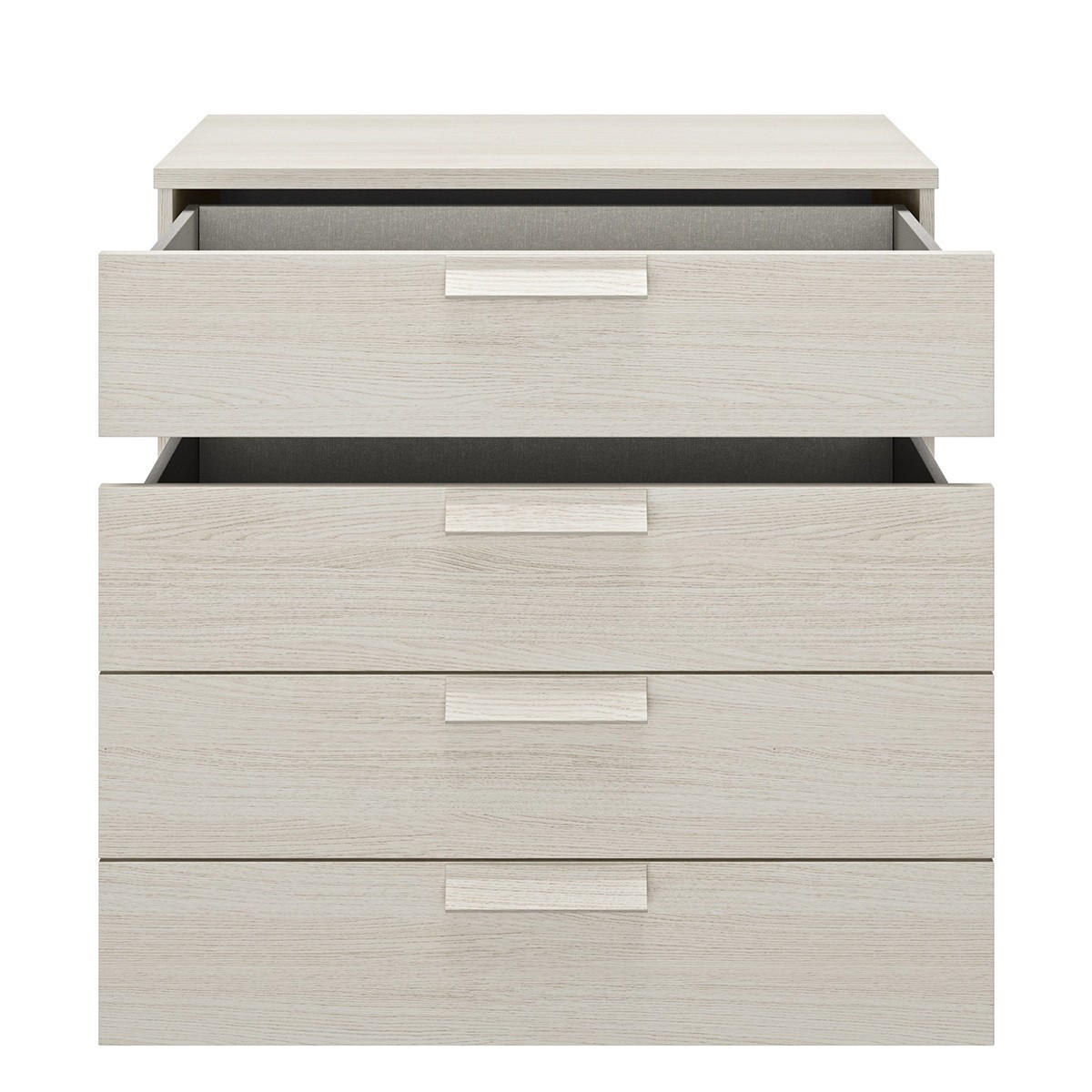 KOMMODE 4 Schubladen Cyrus - Französische Herstellung - 81/45/81 cm - Apfelbaumfarben, Holzwerkstoff (45/81/81cm) - Calicosy