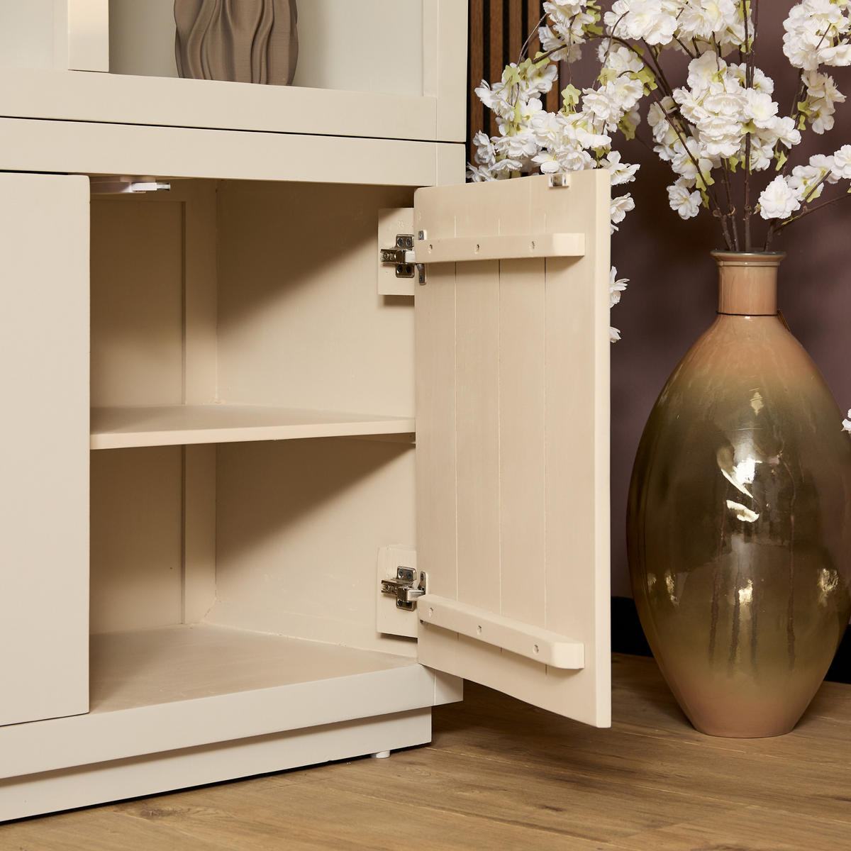 REGAL Brussel Beige 45/160/200 cm - Beige, Holz (160/200/45cm) - Starfurn