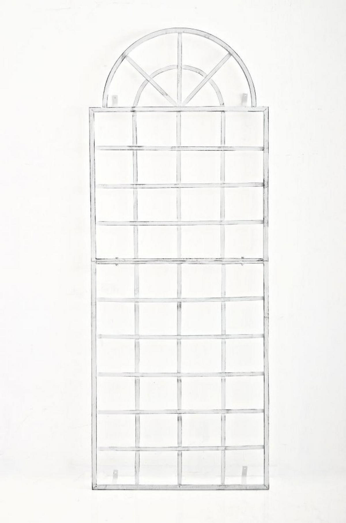 RANKGITTER Metall Antik Weiß - Schwarz/Weiß, Metall (70/180/1cm) - CLP