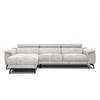 ECKSOFA FIERO 4-Sitzer, ecru - Ecru/Schwarz, Holzwerkstoff/Textil (158/269cm) - Courtois Laville