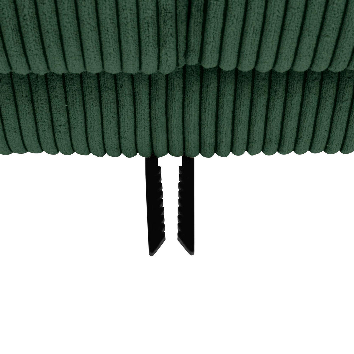 SOFA mit Longchair rechts Kaylynn Cordstoff dunkelgrün - Dunkelgrün, Kunststoff (175/294cm) - 58aufmkessel