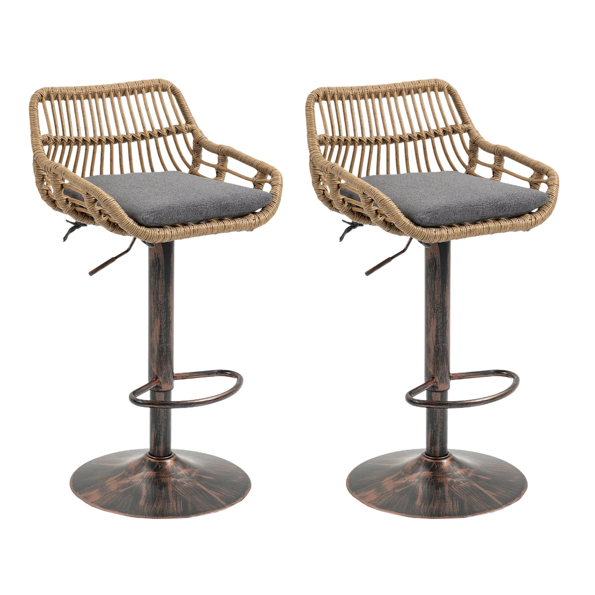 ComfortXL Barhocker Grau 48x89x49 cm