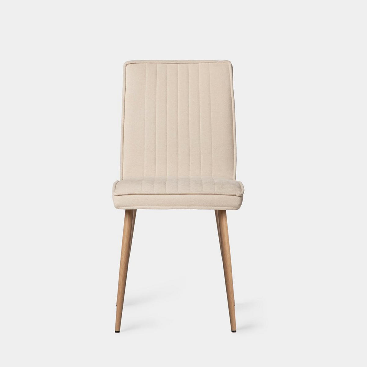 ESSZIMMERSTUHL Mika Beige 44 cm x 86 cm 4er-Set - Beige, Textil (44/86/57cm) - Klast Home