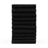 RUČNÍK PRO HOSTY sada 10 ks, 10x ručník pro hosty 30/30 cm, čierna - čierna, textil (30/30cm) - Blumtal