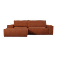 SCHLAFSOFA - 4 Personen - samt - terracotta Amelia - Terracotta, Textil (267/167cm) - Vente-Unique
