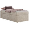BOXBETT ZERO 90/200 - Beige Struktur - H4 - Topper Visco - Beige, Textil (90/200cm) - MKS
