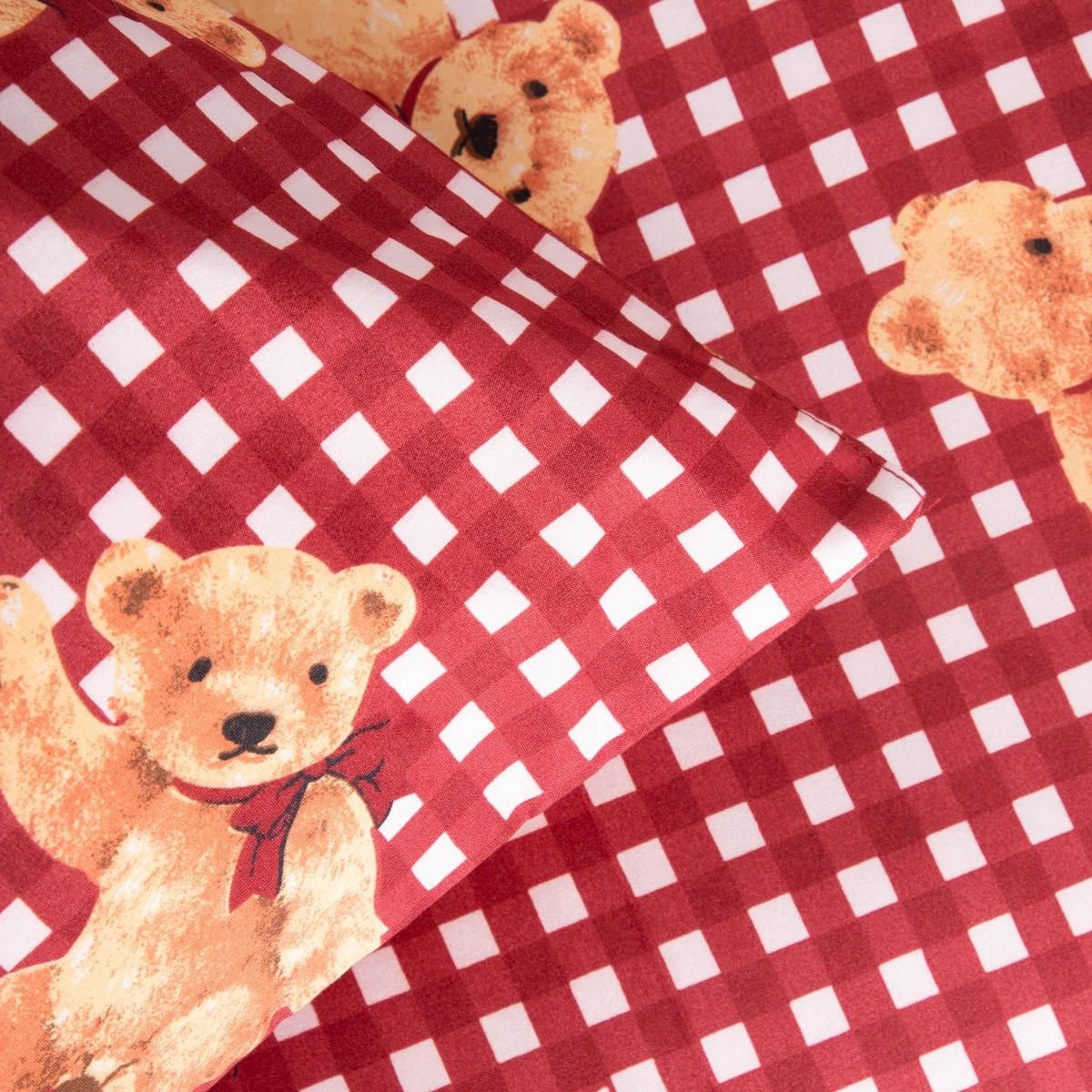 BETTWÄSCHE Nallar Mikrofaser 140/200 cm - Rot, Textil (140/200cm) - Homla