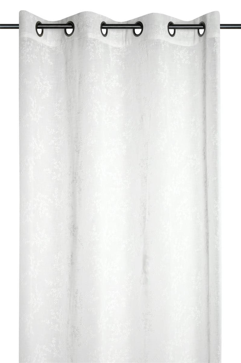 VORHANG Samantha 140/260 cm - Weiß, Textil (140/260cm)