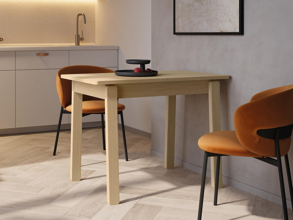 ESSTISCH ausziehbar Plot PT02 - Eichefarben, Holz/Holzwerkstoff (60/104/77cm) - MIRJAN24