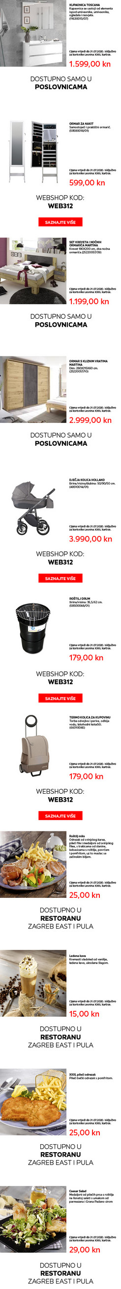 mjesečna ponuda Lesnina card srpanj 2020.