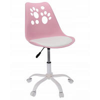 STUHL Joy - rosa/weiß - Pink/Weiß, Kunststoff/Metall (52/95/58cm) - JuMi