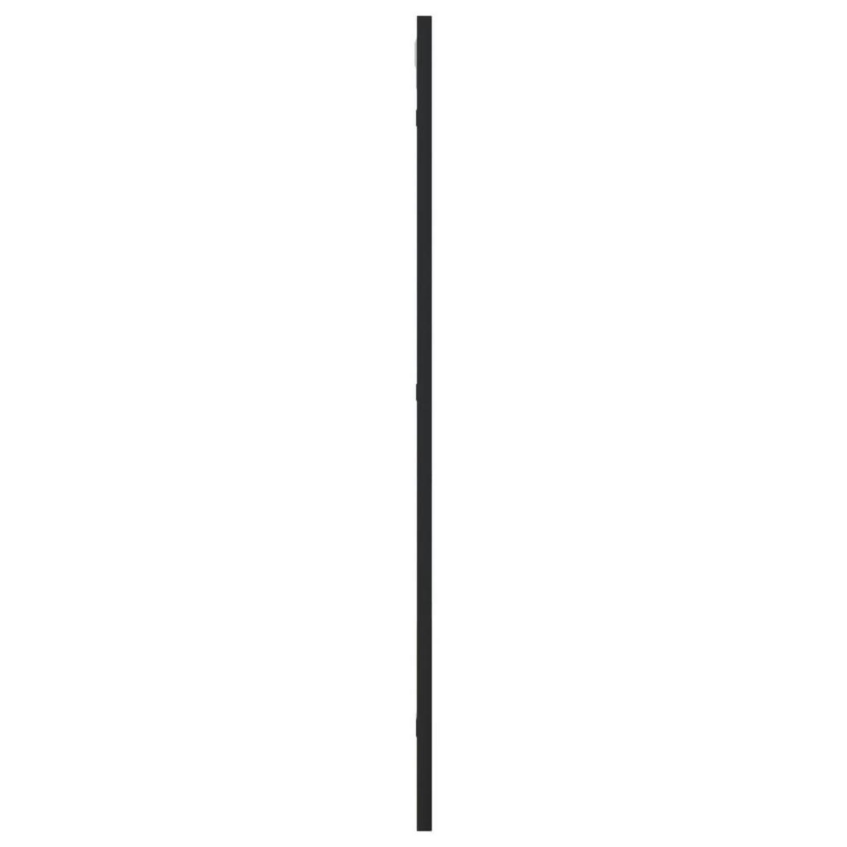 WANDSPIEGEL Schwarz 40x80 cm Rechteckig Eisen - Schwarz, Metall (40/80/80cm) - furnicato