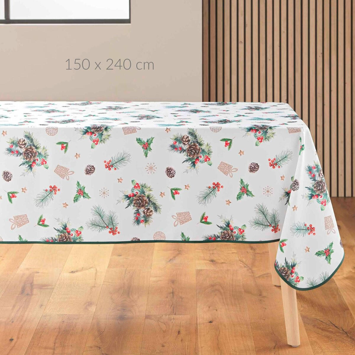 TISCHDECKE Hollystar festliches Motiv - Multicolor, Textil (150cm) - Douceur d´intérieur