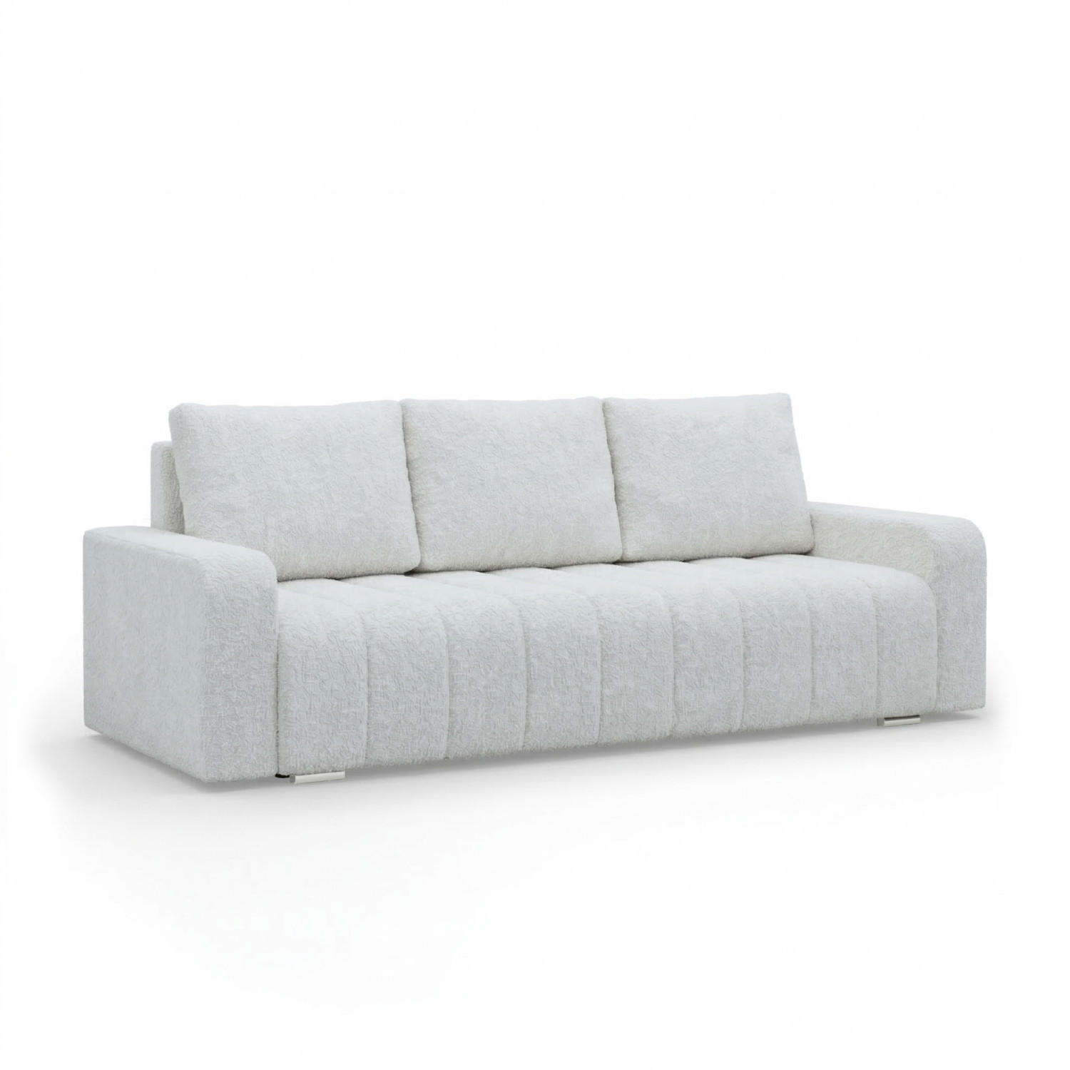SOFA 3-SITZER MIT SCHLAFFUNKTION ABRIELLE Grau - Grau, Textil (97/87/227cm) - Mebligo