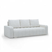 SOFA 3-SITZER MIT SCHLAFFUNKTION ABRIELLE Grau - Grau, Textil (97/87/227cm) - Mebligo