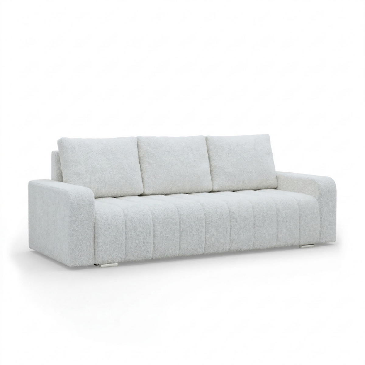 SOFA 3-SITZER MIT SCHLAFFUNKTION ABRIELLE Grau - Grau, Textil (97/87/227cm) - Mebligo