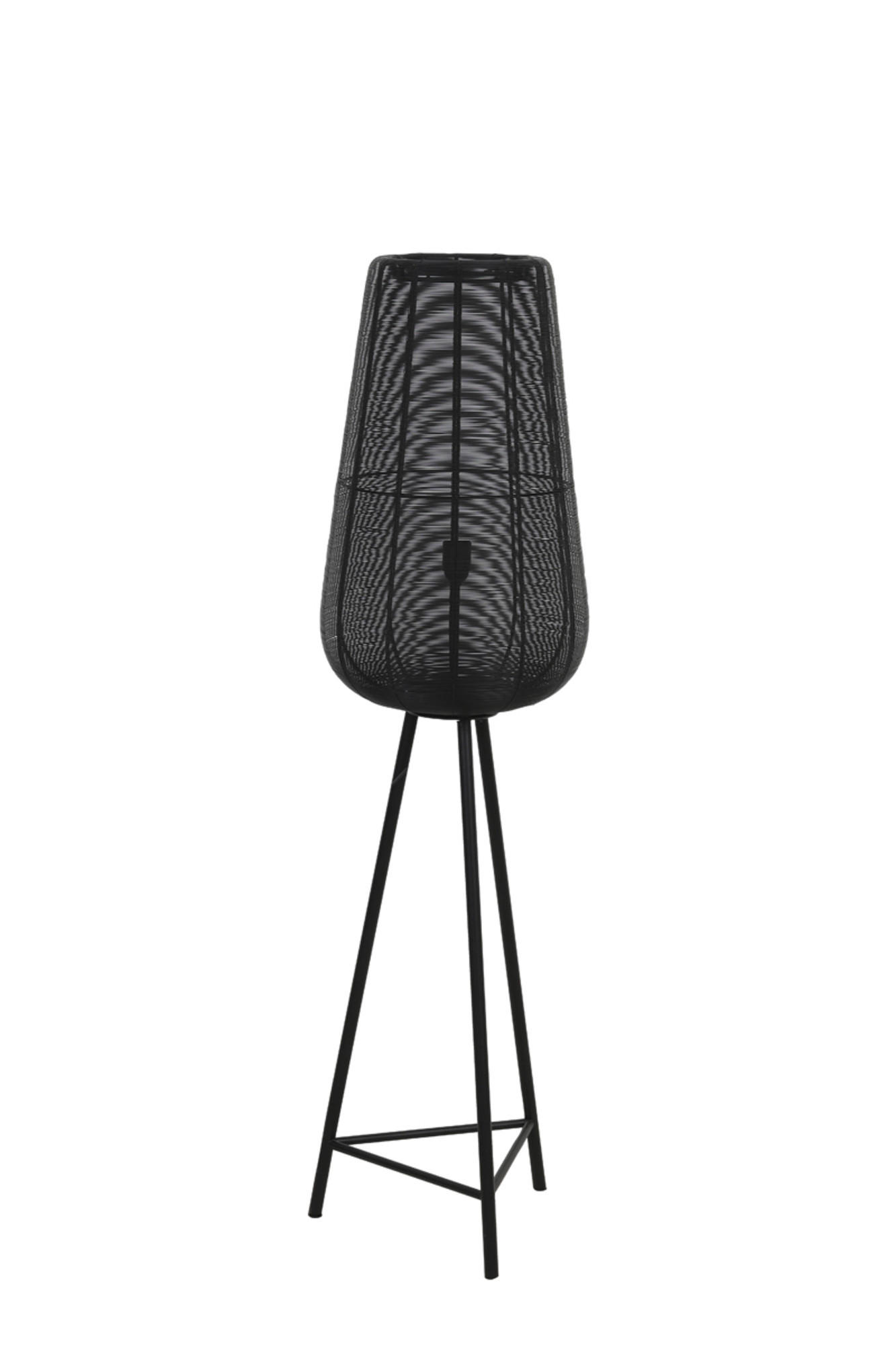 STEHLEUCHTE Adeta Schwarz Ø37/135 cm - Schwarz, Metall (37/37/135cm) - Light & Living