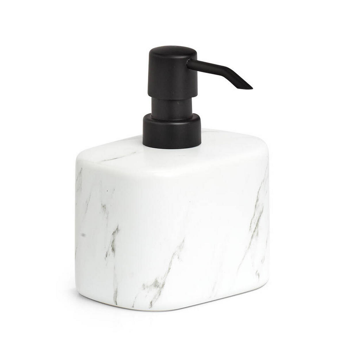 SEIFENSPENDER Marble - Weiß, Keramik (8.1/13.2/11cm)