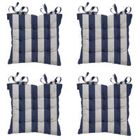 SITZKISSEN Amora - Blau - 46/46/8 cm - 4er-Set - Blau, Textil (46/8/46cm) - Madison