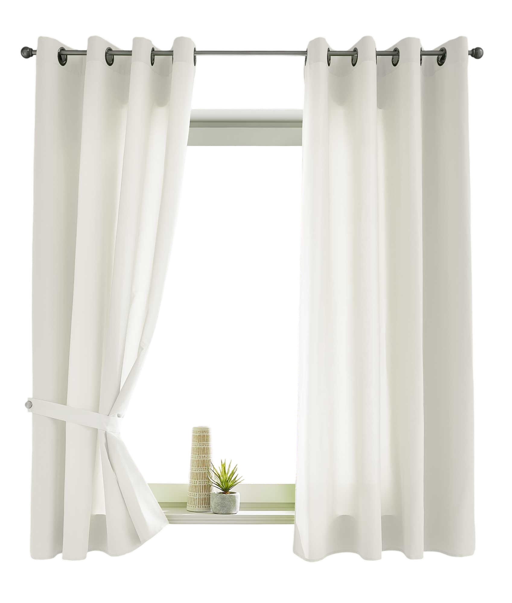 VORHANG 2ER SET BERLIN HxB 145x140cm Creme - Creme, Textil (140/145/145cm) - Gardinenbox