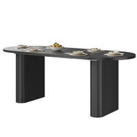 ESSTISCH ausziehbar 120-160 cm Schwarz MDF/Metall - Schwarz, Metall (120/80/75.5cm) - Meubliv
