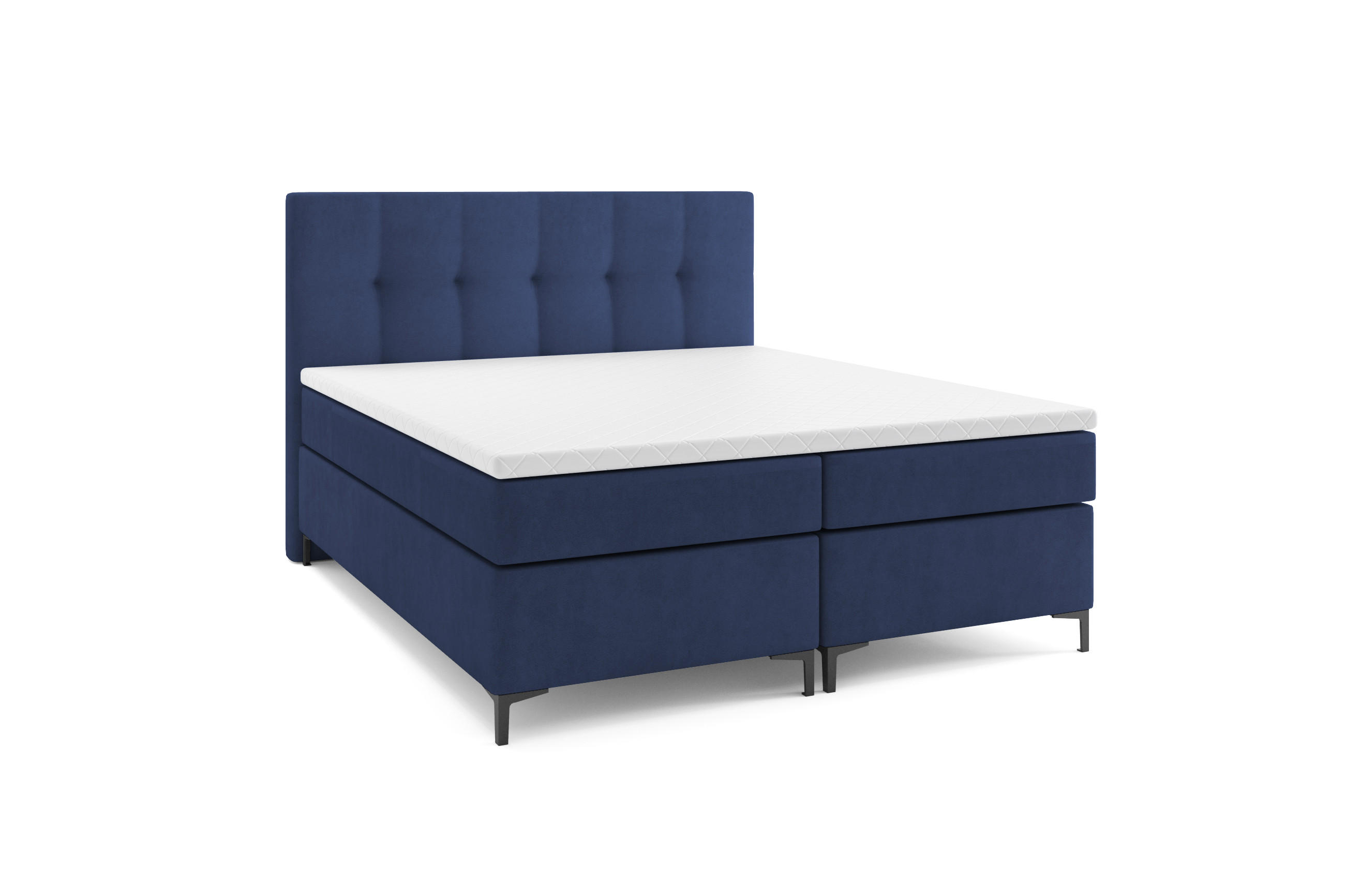 VLR Beds Boxbett Dunkelblau 180x200 cm