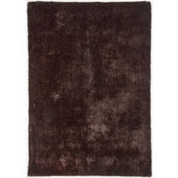 HOCHFLORTEPPICH Alessia 65x135 cm - Dunkelbraun, Textil (65/135cm) - Gino Falcone