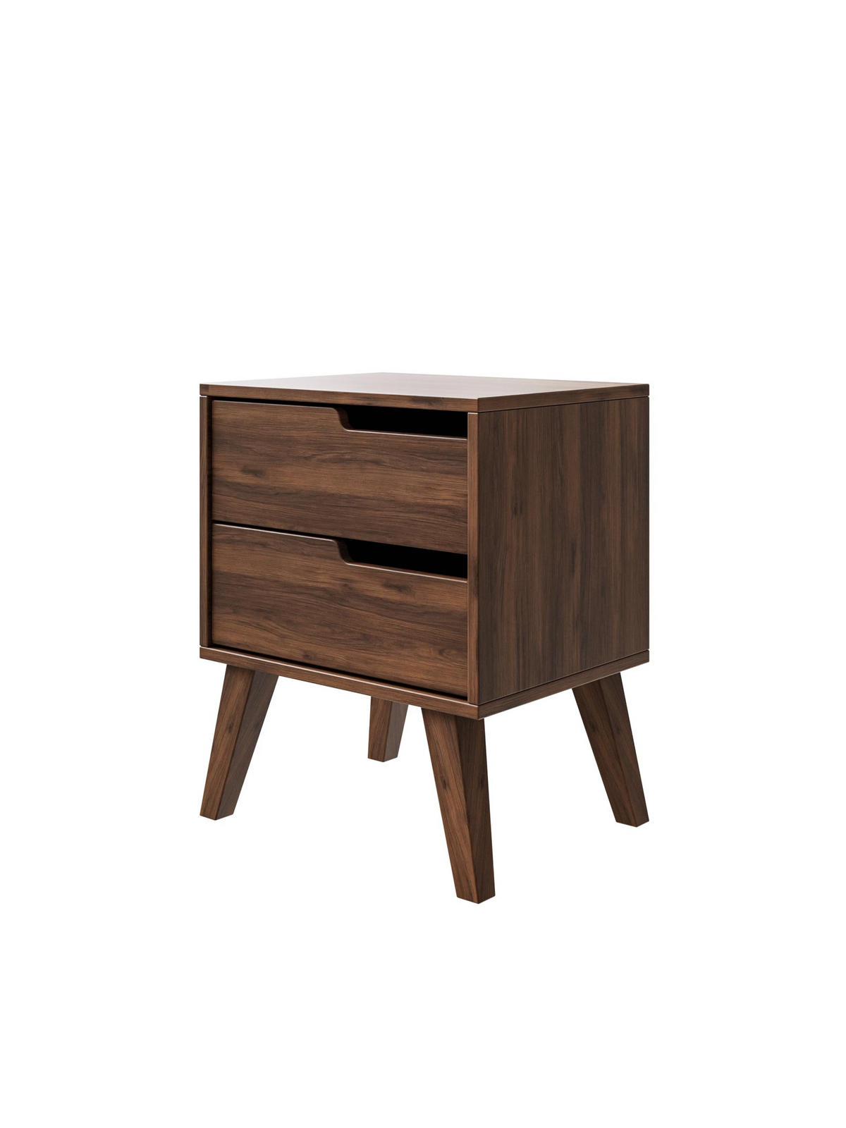 NACHTTISCH Solvo 45x55x40 cm - Modern Nachtschrank zum Schlafzimmer - EIN praktischer Commode aus Spanplatten - Braun - Braun, Holzwerkstoff (45/55/40cm) - Chilly