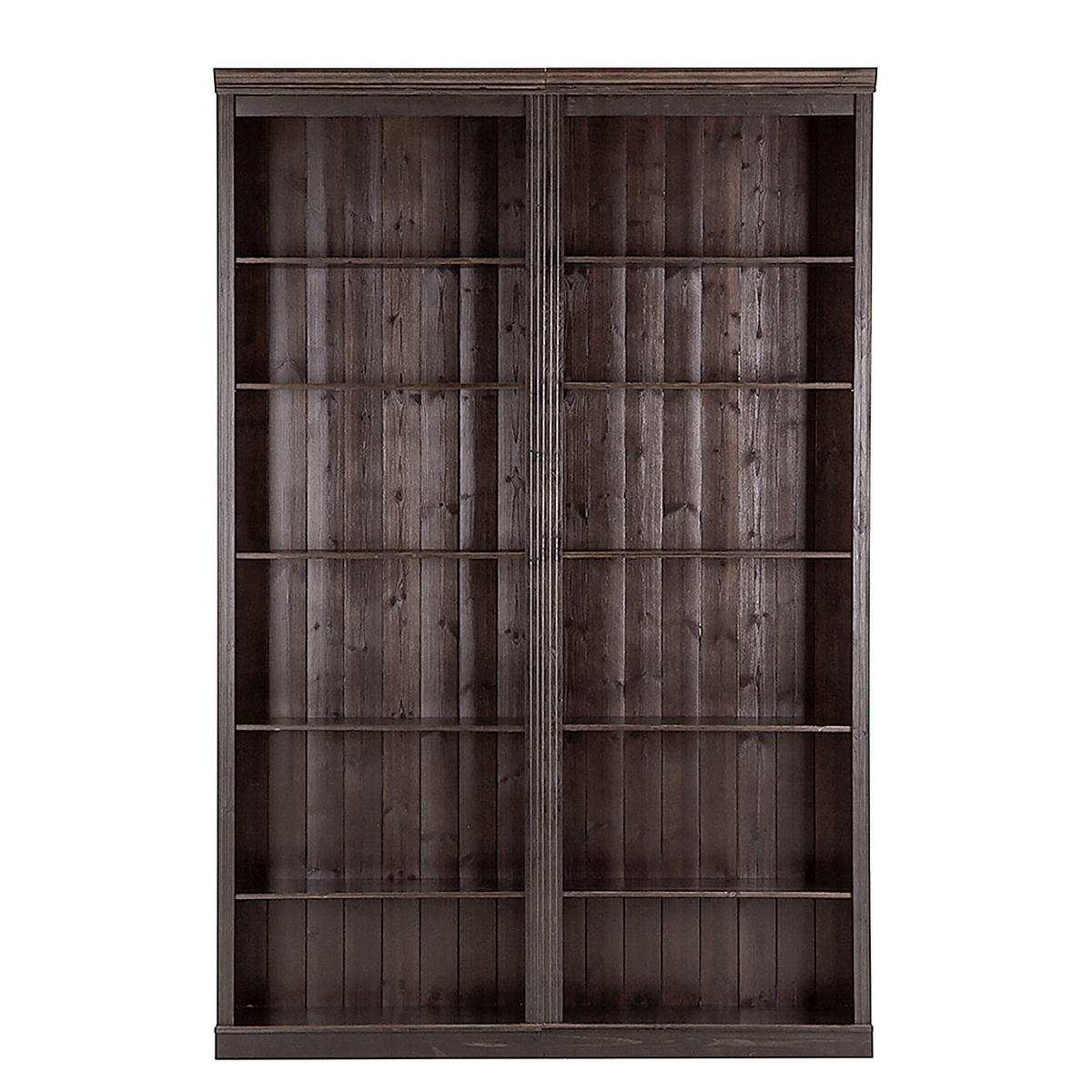 REGALWAND - Kiefer massiv, Typ A - Braun, Holz (148/223/37cm) - home24