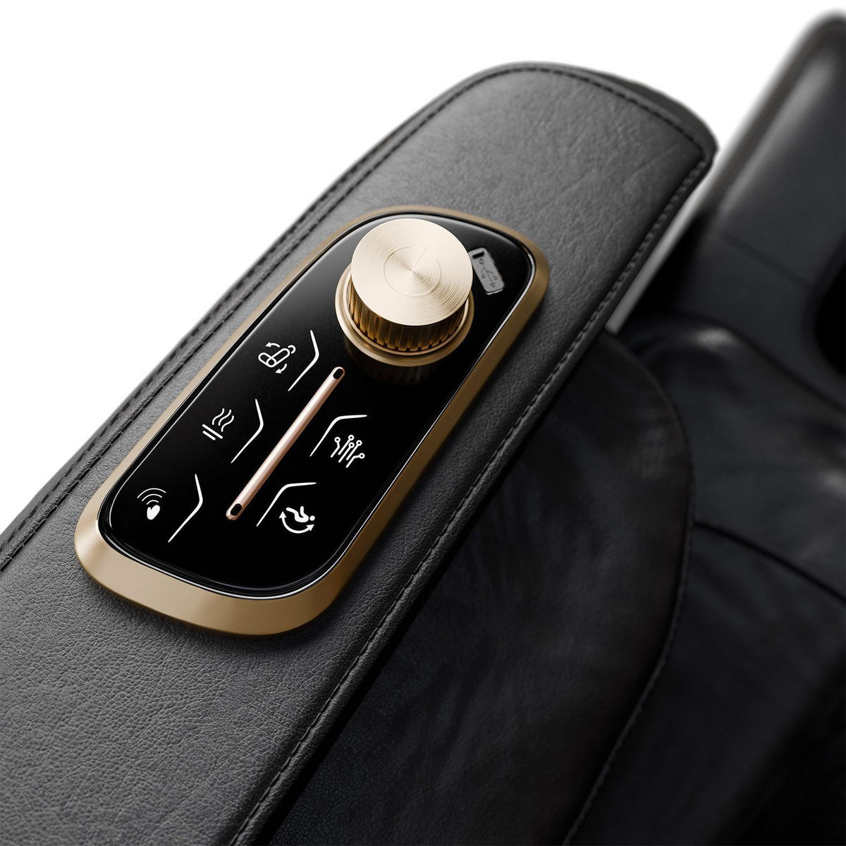 MASSAGESESSEL Naxos Schwarz - Schwarz, Textil (75/105/142cm) - Juskys