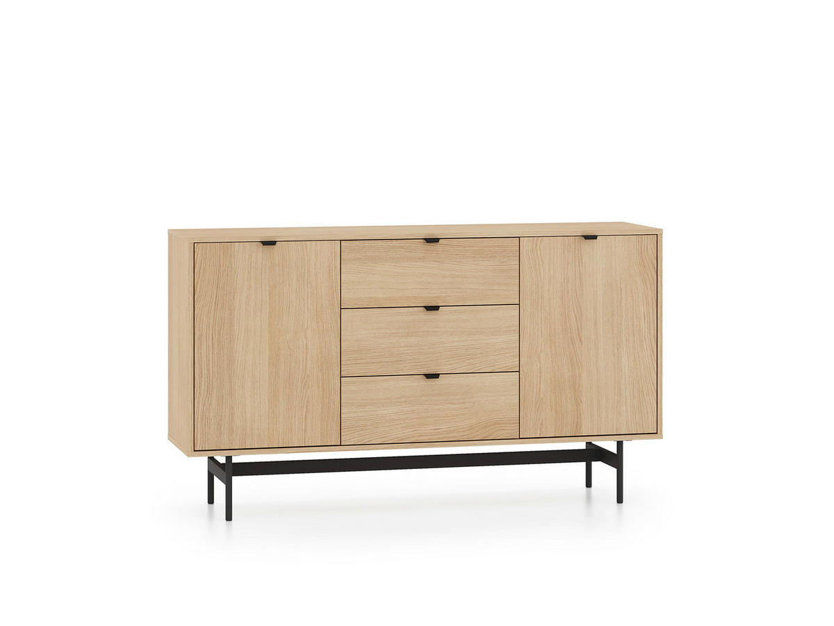 WOHNZIMMER Set 3-tlg. – Reynos – Artisan Eiche - Eichefarben/Eiche Artisan, Holzwerkstoff (150/53/33cm) - hi-markt