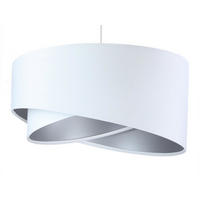 HÄNGELEUCHTE Silber 50/23 cm - Silberfarben, Kunststoff (50/1/23cm) - ONZENO