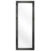 WANDSPIEGEL schwarz rechteckig 50/130 cm Fougeres - Schwarz, Kunststoff (50/130/3cm) - Beliani