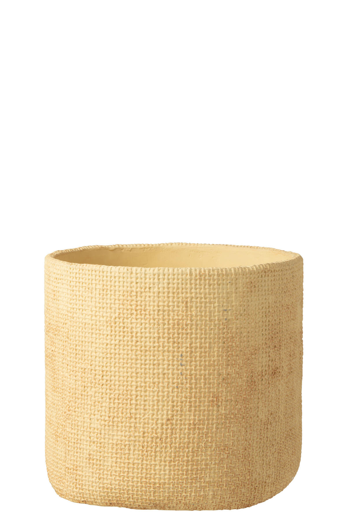 BLUMENTOPF SUNNY - Zement - Beige - L - Ø 26 cm - Beige, Stein (26/23.5cm) - J-Line