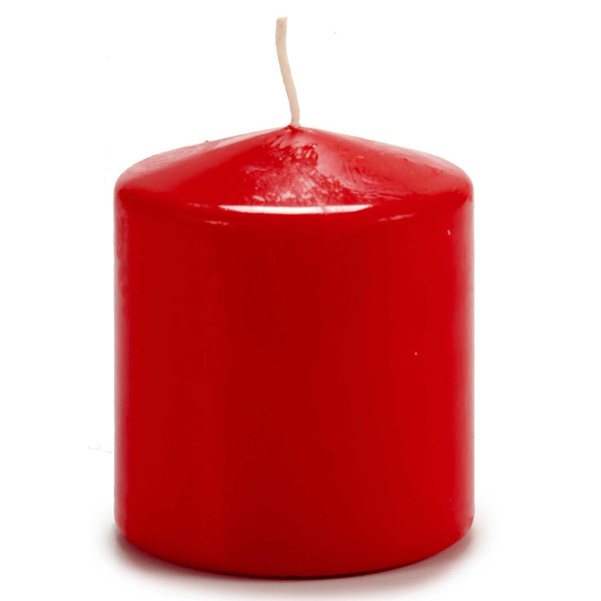 KERZE Zylinder Lunar Ø 9 cm - Rot, Paraffin (9/10/9cm)