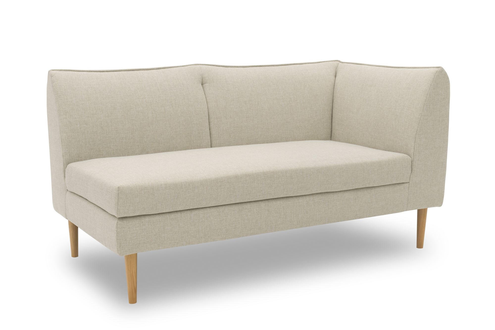 GARTENLOUNGE-SOFA 2-Sitzer Rechts Braelyn 159x82x82 Outdoorbezug sand - Sandfarben, Kunststoff (82/82/159cm) - 58aufmkessel