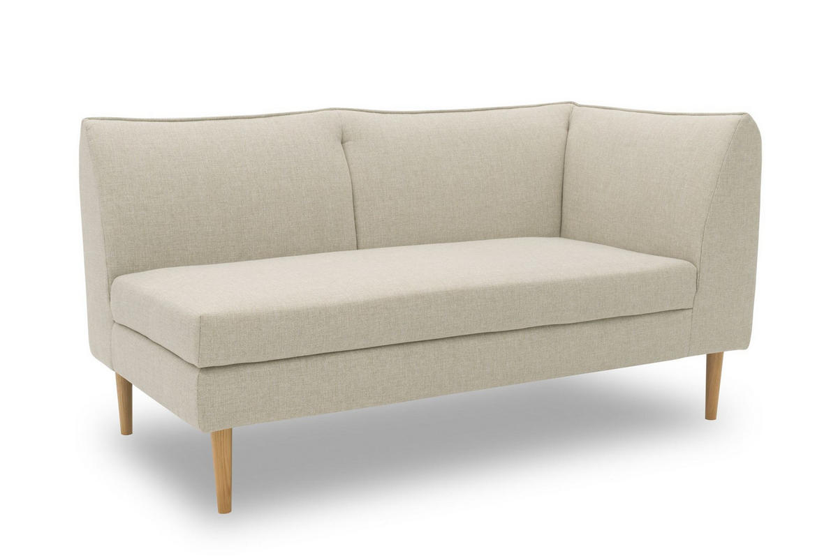 GARTENLOUNGE-SOFA 2-Sitzer Rechts Braelyn 159x82x82 Outdoorbezug sand - Sandfarben, Kunststoff (82/82/159cm) - 58aufmkessel