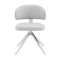 STUHL-SET DE-36678 2 Stück 360° drehbar mit Polsterung Grau - Hellgrau, Metall (50.5/77/54.5cm) - ComfortXL