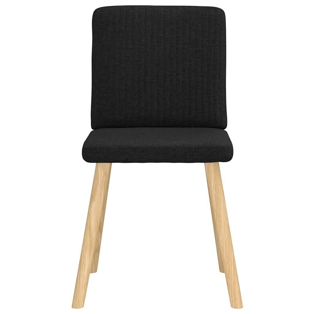 ESSZIMMERSTÜHLE 2 Stk. Schwarz Stoff 45*54*86cm - Schwarz, Metall (45/86/54cm) - ZMH