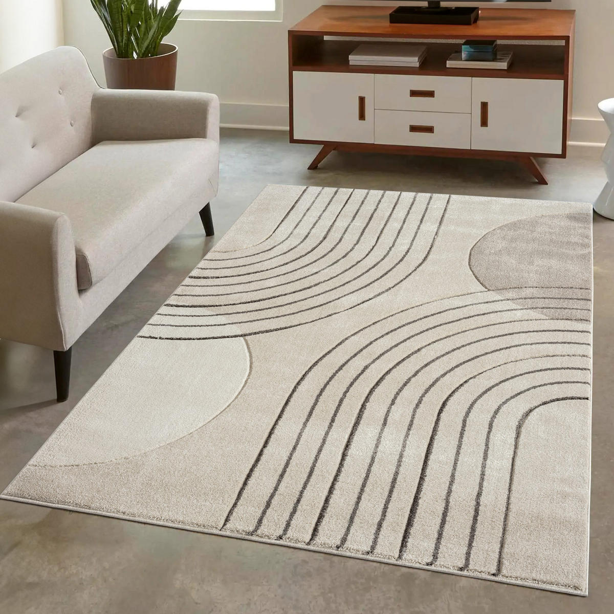 KURZFLOR-TEPPICH Bonito 7170 Braun 80x150 cm - Braun, Textil (80/150cm) - carpet city